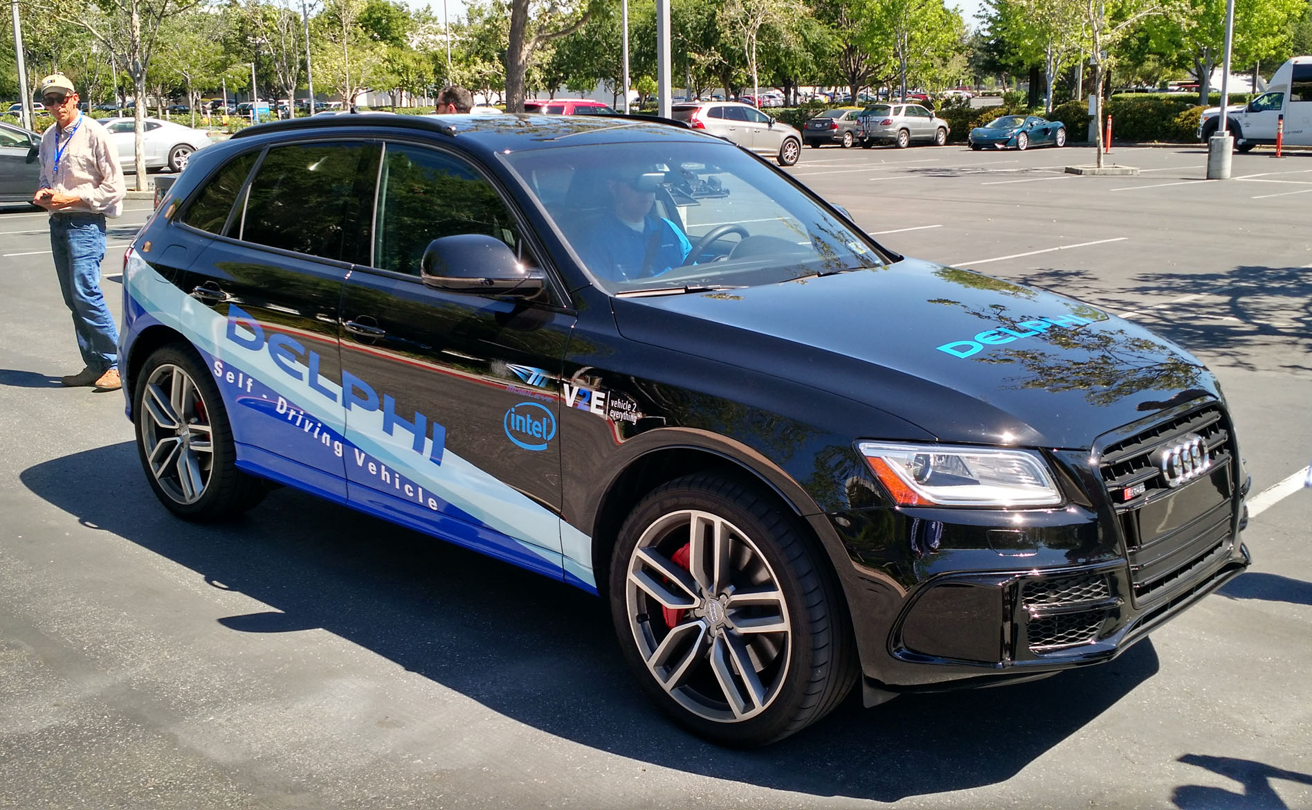 Delphi’s autonomous Audi test car