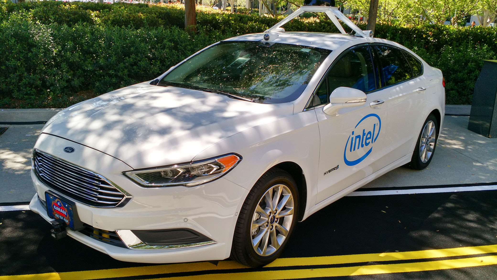 One of Intel’s autonomous driving test vehicles